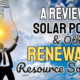 Featured image for the article "A "Review of Solar Power and Other Renewable Resource Sources".