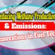 Image text: "Reducing methane production and emissions.